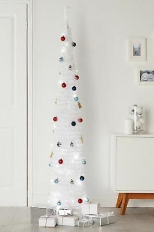 Albero di Natale artificiale pre-illuminato Trevalli White da 1,8 m