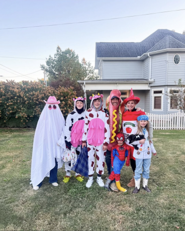 Jenny Marrs e la sua famiglia ad Halloween 2023