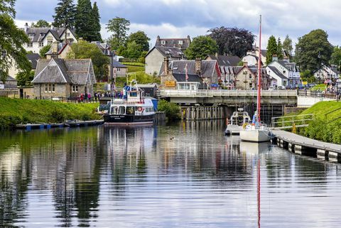 Canale Caledonian a Fort Augustus, Regno Unito