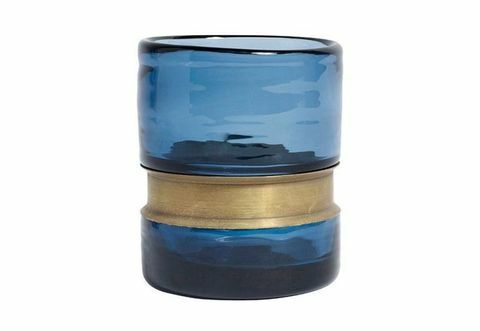 Porta tealight Amara Ring - Blu