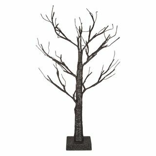 Albero pre-illuminato, 60 cm, nero