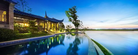 piscina di casa cinese