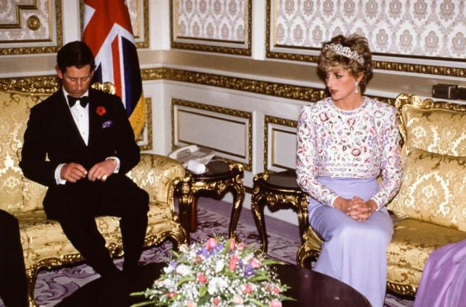 Carlo e Diana nel 1992