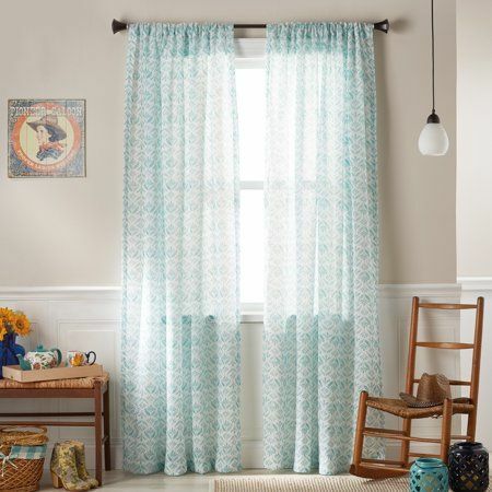 Frontier Fleur Pole Top Curtain Panel