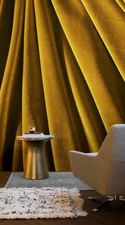 La collezione Opulent Velvet di Murals Wallpaper - oro / giallo / senape