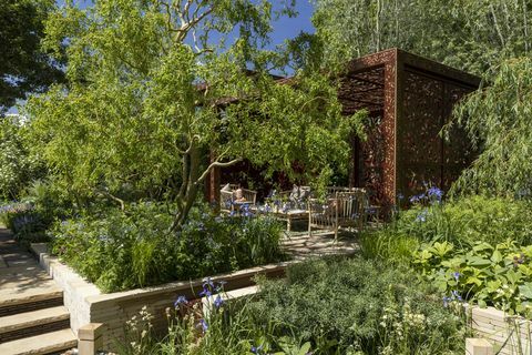 morris and co disegnato da ruth willmott sponsorizzato da morris co show garden rhs chelsea flower show 2022