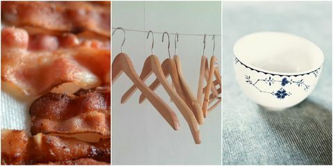 Bacon, appendiabiti e ciotole trovati nelle lavatrici