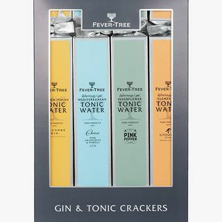 Fever-Tree Gin and Tonic Cracker di abbinamento, scatola da 4, 5 cl e 150 ml