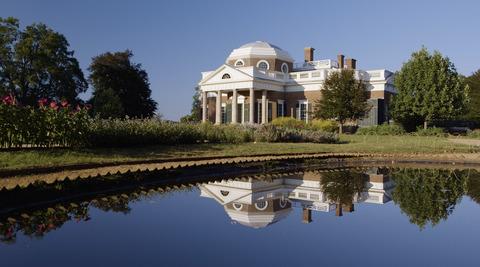 esterno monticello di Thomas Jefferson