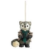 Scott Living Luxe Dapper Raccoon Christmas Ornament