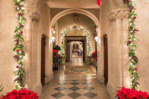 coe hall al parco storico dello stato dell'arboreto di piantagioni di campi nella baia di ostriche, new york