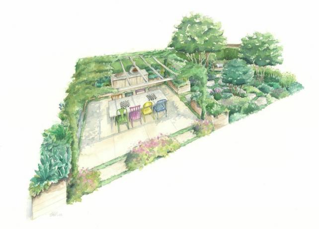 chelsea flower show 2023 london square community garden progettato da james smith﻿