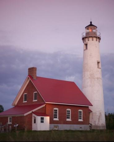 Tawas Point Lighthouse al crepuscolo