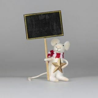 Mouse in feltro con lavagna
