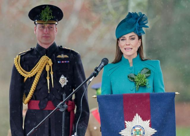 il principe e la principessa di galles partecipano alla parata del giorno di san patrizio