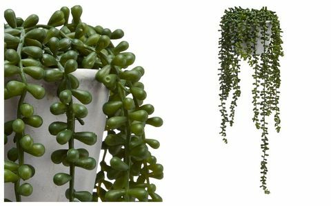 Abigail Ahern / EDITION - Filo artificiale di perle pianta in vaso di cemento