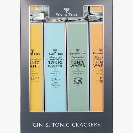 Fever-Tree Gin and Tonic Abbinamento Cracker, Scatola da 4, 5cl e 150ml