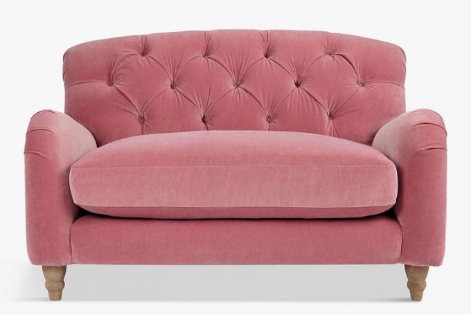 Snuggler sbriciolato di Loaf da John Lewis, Clever Velvet Dusty Rose