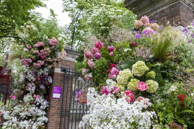 rhs chelsea flower show 2023 lucia vail floristica non un'altra installazione ondata di caldo in fiore