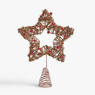 Berry Star Tree Topper, rosso