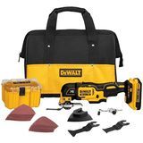 DEWALT 20V MAX XR Kit di utensili oscillanti senza spazzole con set di accessori da 5 pezzi (DCS355D1 e DWA4216)