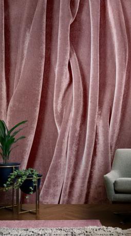La collezione Opulent Velvet di Murals Wallpaper - rosa scuro
