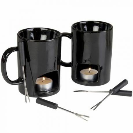  Set di 2 tazze per fonduta personali