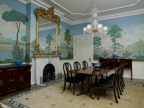 la sala da pranzo di Jackson Place, che fa parte di Blair House